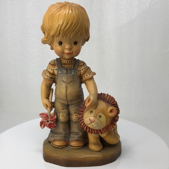 ANRI Tag Along Hand Carved Figurine Made in Italy by Sarah Kay 6.5” 209/4000 - Picture 1 of 14
